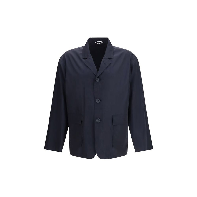 Thom Browne blauwe polyester jas