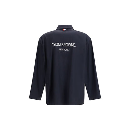 Thom Browne blauwe polyester jas