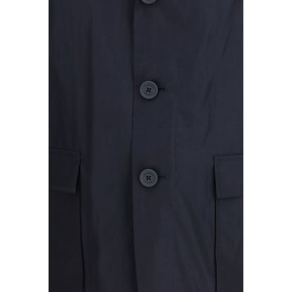 Thom Browne blauwe polyester jas