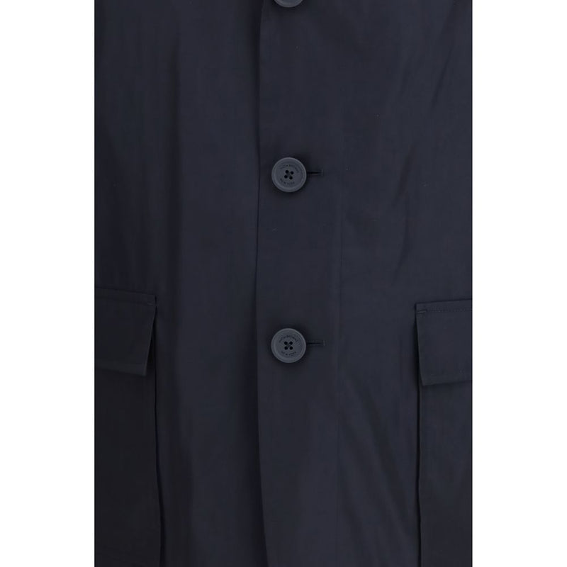 Thom Browne blauwe polyester jas