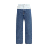 Marni Blue Cotton Straight-Leg Jeans for Men