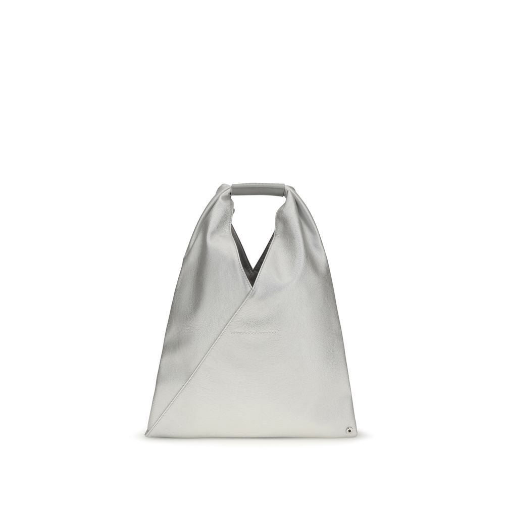 MM6 Silver Polyethylene Handbag - Minimalist Elegance