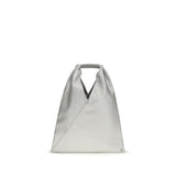 MM6 Silver Polyethylene Handbag - Minimalist Elegance
