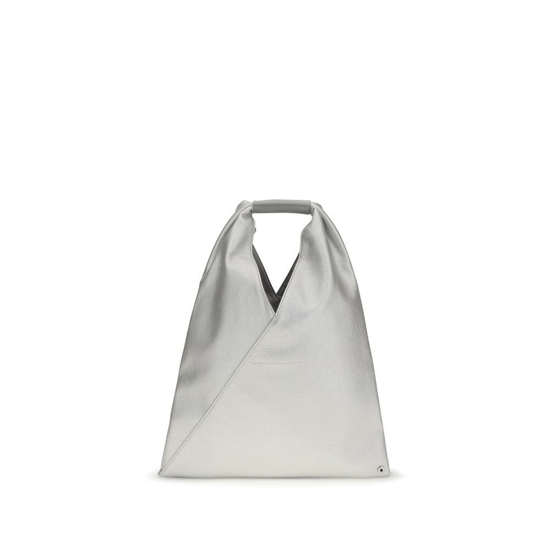 MM6 Silver Polyethylene Handbag - Minimalist Elegance
