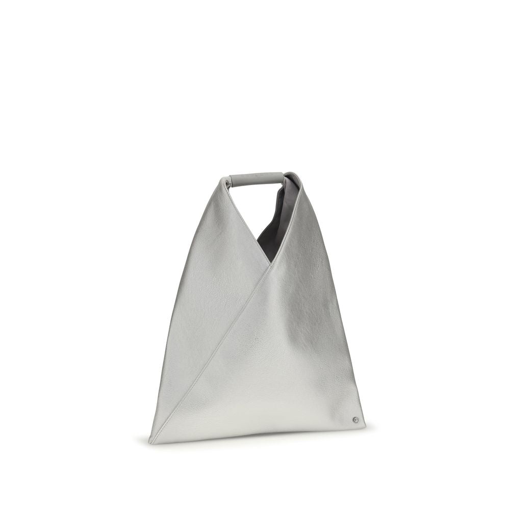 MM6 Silver Polyethylene Handbag - Minimalist Elegance