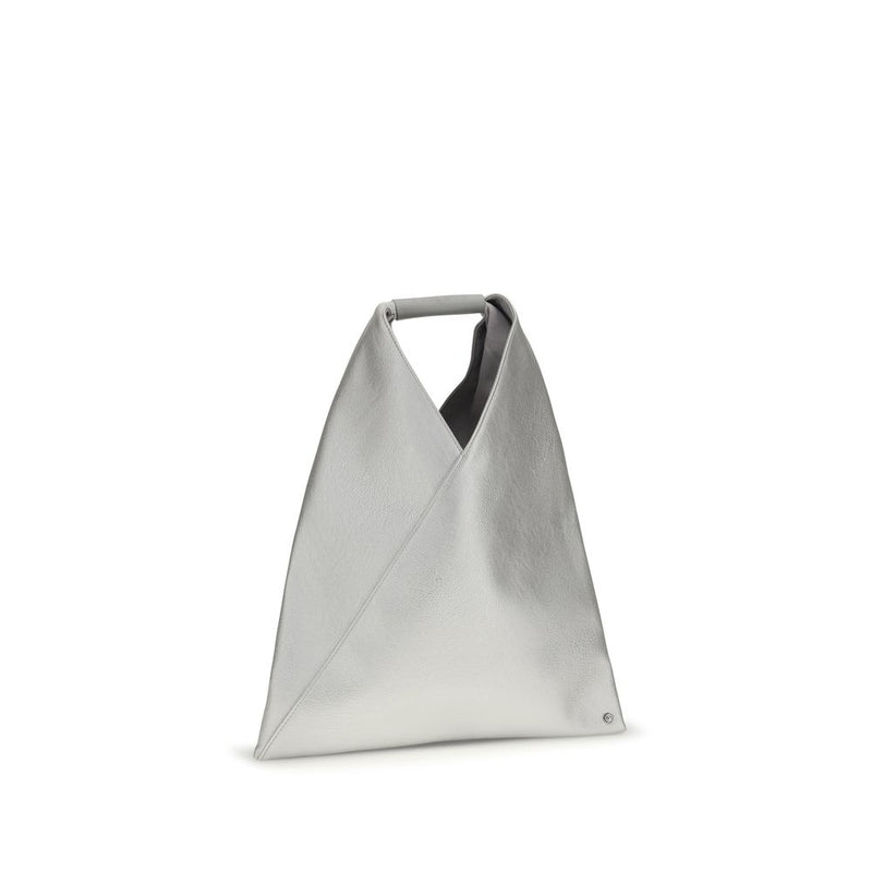 MM6 Silver Polyethylene Handbag - Minimalist Elegance