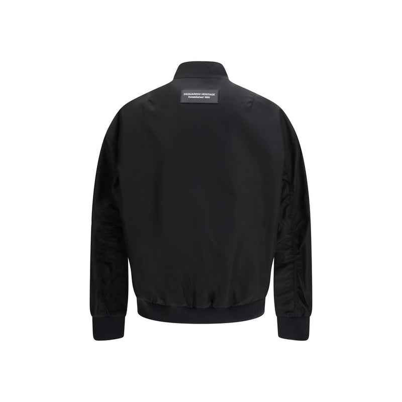 Dsquared² Zwarte Polyamide Bomber