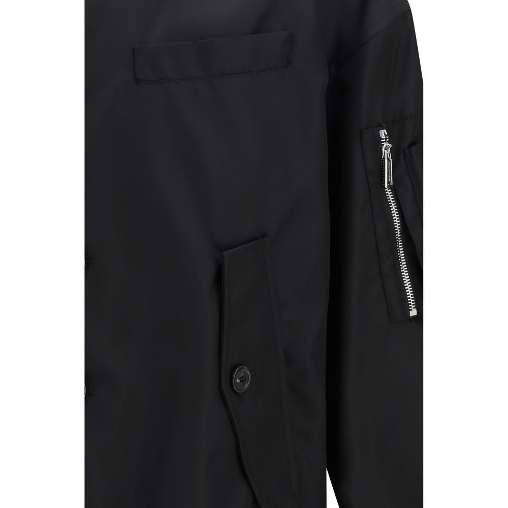 Dsquared² Black Polyamide Bomber Jacket