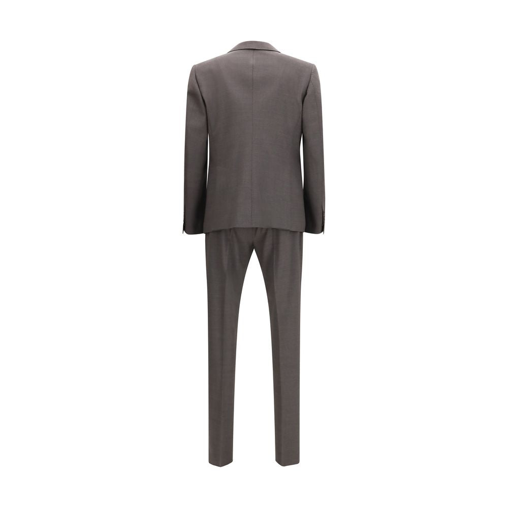 Dsquared² Gray Fleece Wool Two-Piece Suit - Modern Elegance
