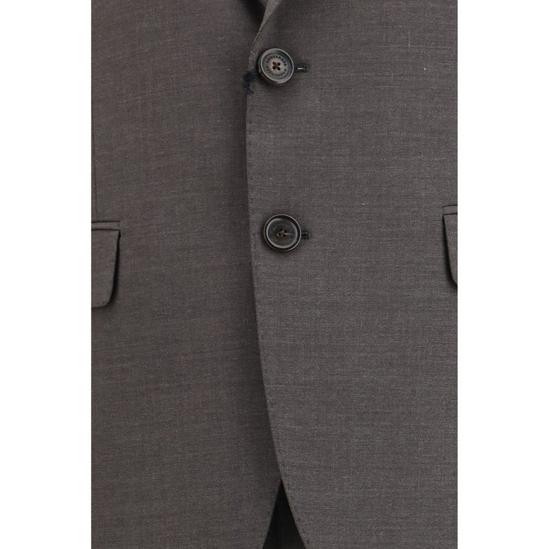 Dsquared² Gray Fleece Wool Two-Piece Suit - Modern Elegance