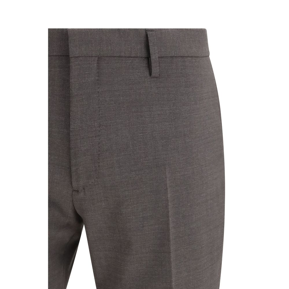 Dsquared² Gray Fleece Wool Two-Piece Suit - Modern Elegance