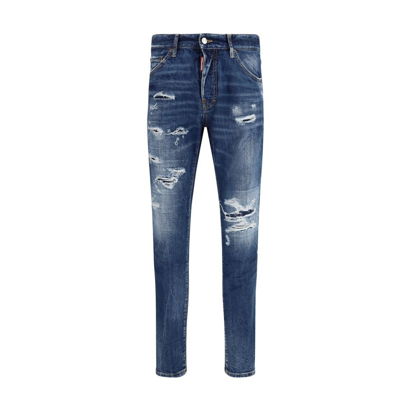 Dsquared² Blue Cotton Slim Fit Jeans for Men