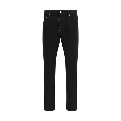 Dsquared² Zwarte Katoenen Slim Fit Jeans