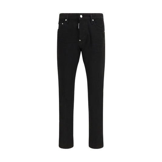 Dsquared² Zwarte Katoenen Slim Fit Jeans