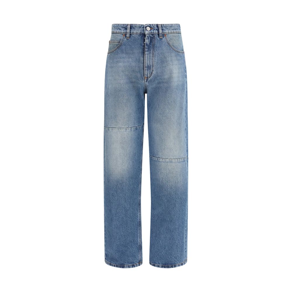 MM6 Blue Cotton Jeans Denim - Modern Fit for Men