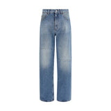 MM6 Blue Cotton Jeans Denim - Modern Fit for Men