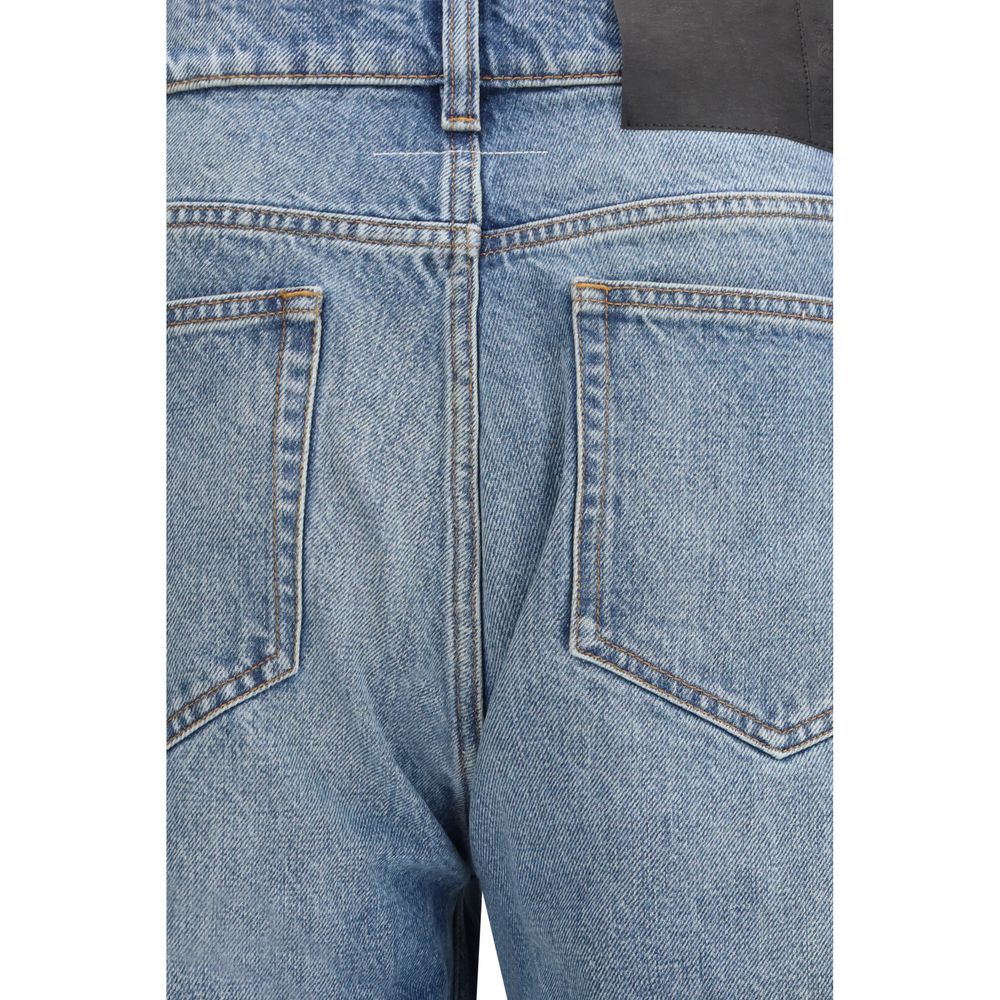 MM6 Blue Cotton Jeans Denim - Modern Fit for Men