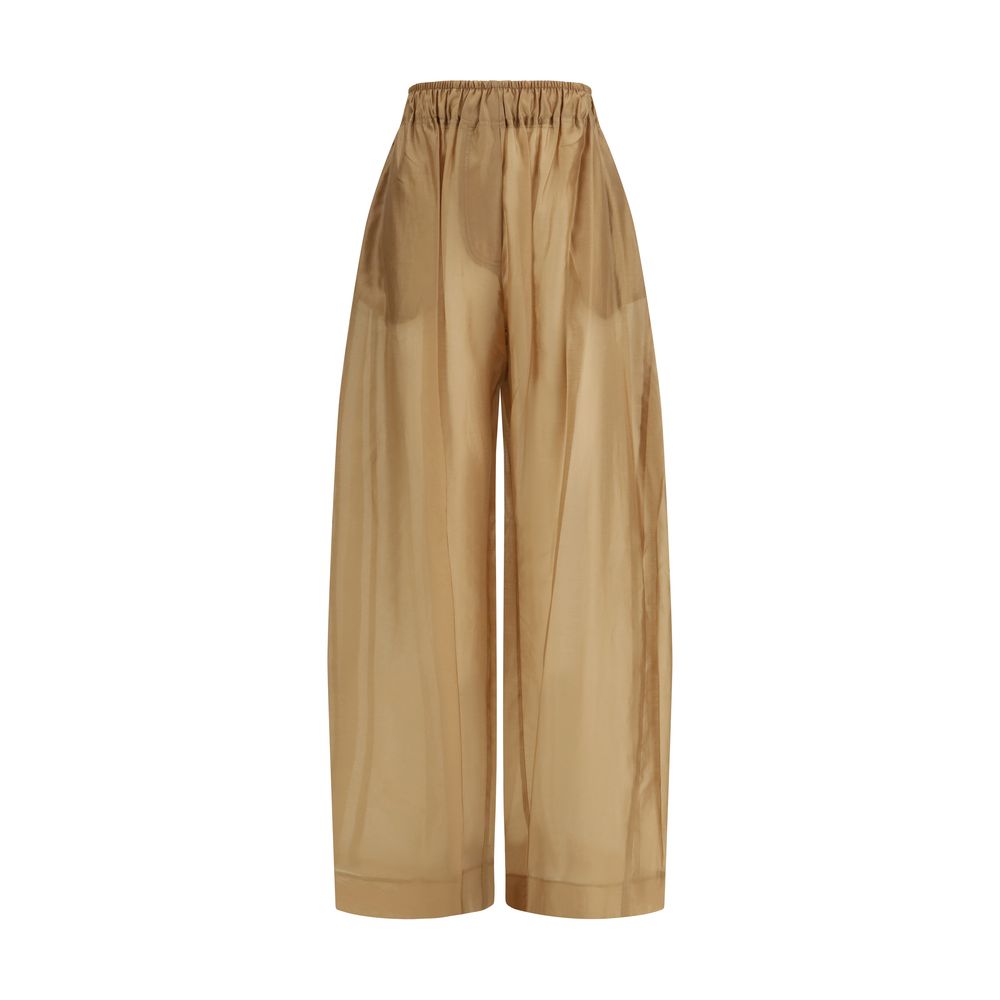 Le dernier pantalon décontracté en Lyocell beige