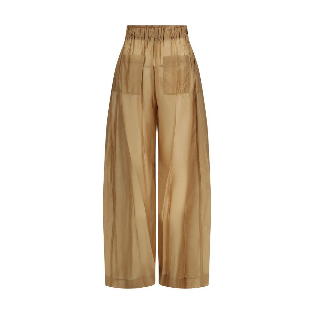 Le dernier pantalon décontracté en Lyocell beige