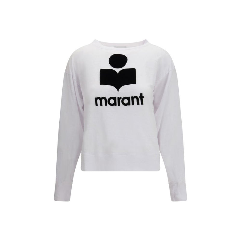 Marant Étoile White Linen Sweatshirt for Women
