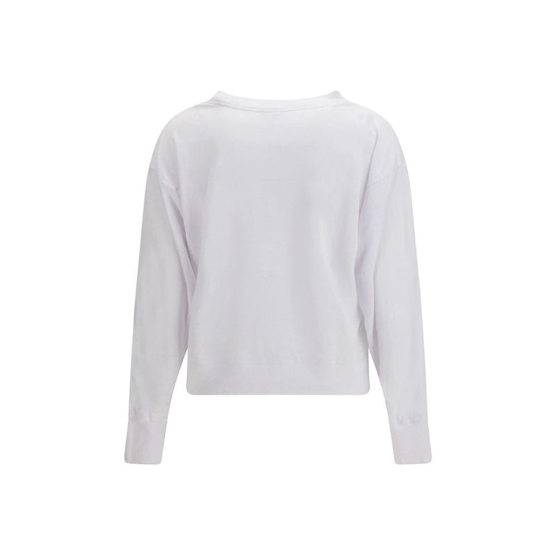 Marant Étoile White Linen Sweatshirt for Women
