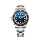 Bobroff Silver Stainless Steel Sport Watch