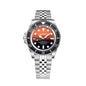 Bobroff Silver Stainless Steel Sport Watch