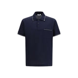 Polo Ferragamo en coton bleu