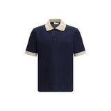 Polo Ferragamo en coton bleu
