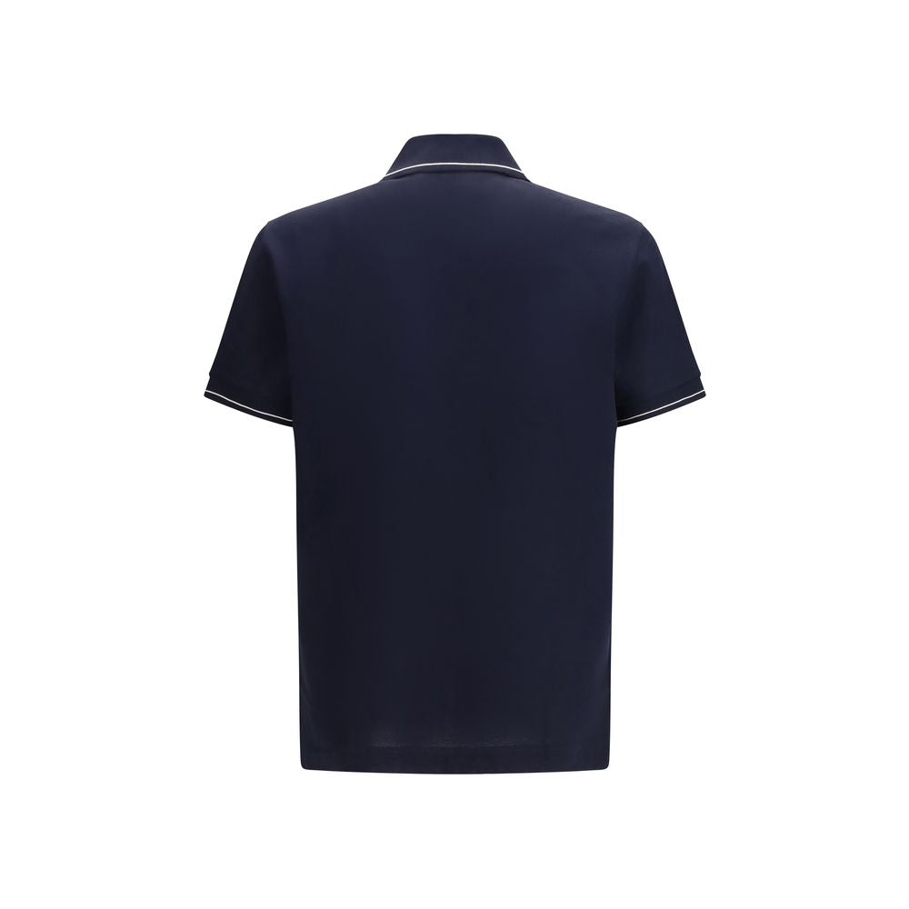 Polo Ferragamo en coton bleu