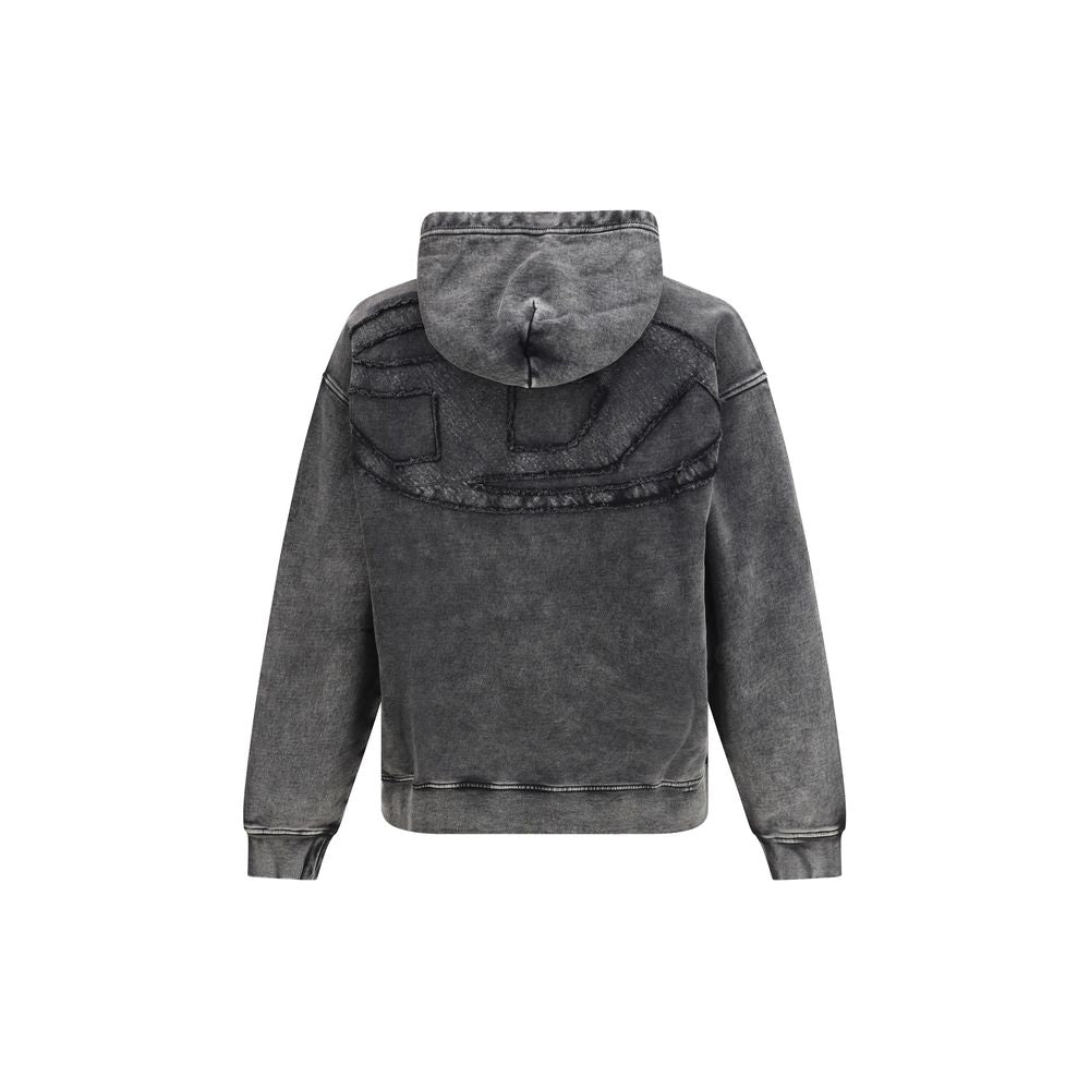 Diesel S-Boxt-Hood-Den Black Cotton Sweatshirt for Men