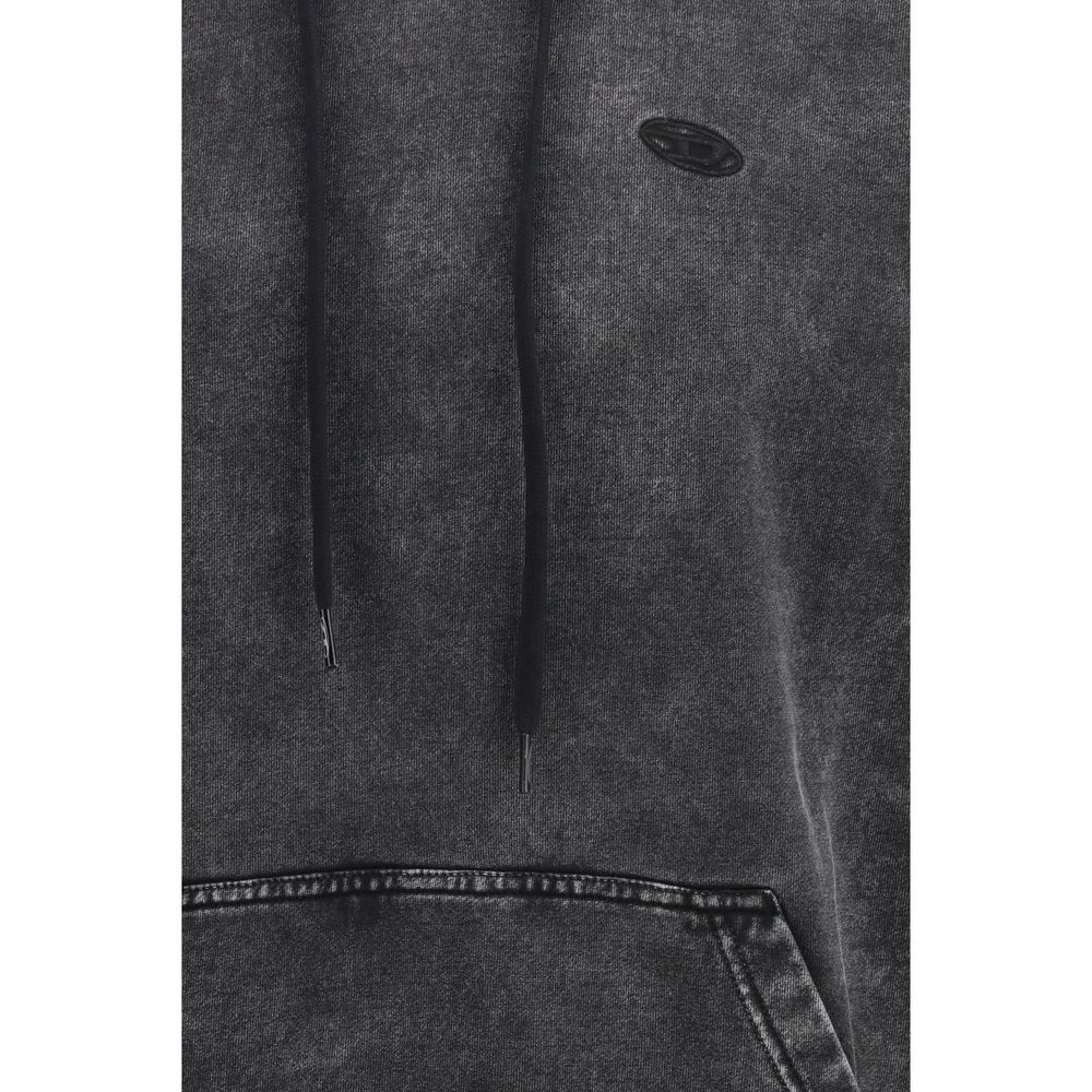Diesel S-Boxt-Hood-Den Black Cotton Sweatshirt for Men