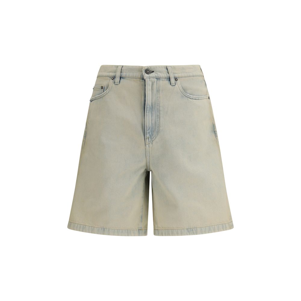 Golden Goose Blue Cotton Bermuda Shorts for Men