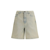 Golden Goose Blue Cotton Bermuda Shorts for Men