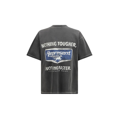 Represent Zwart Katoenen T-shirt