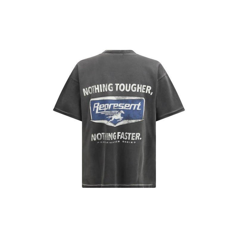 Represent Black Cotton T-Shirt - Nothing Faster