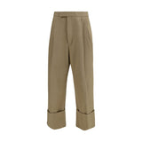 Pantalon Casual Beige en Coton Thom Browne