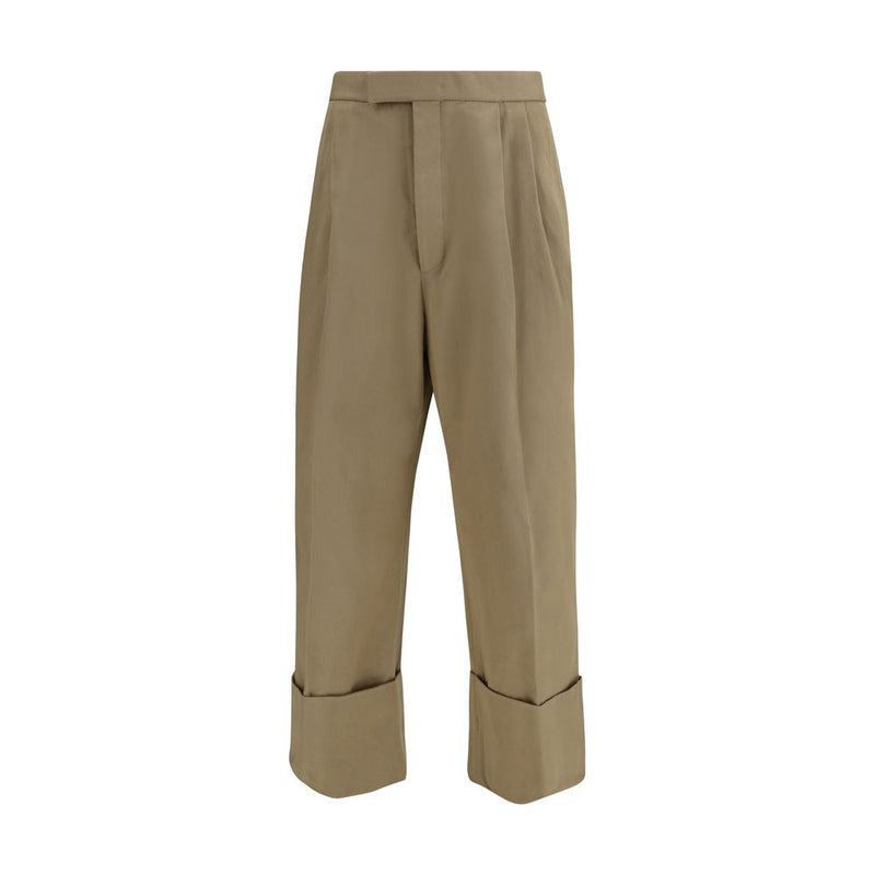 Thom Browne Beige Katoenen Casual Broek