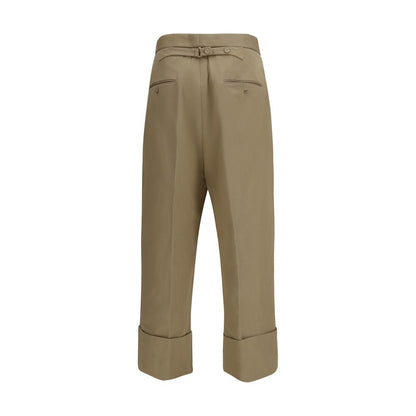Thom Browne Beige Katoenen Casual Broek