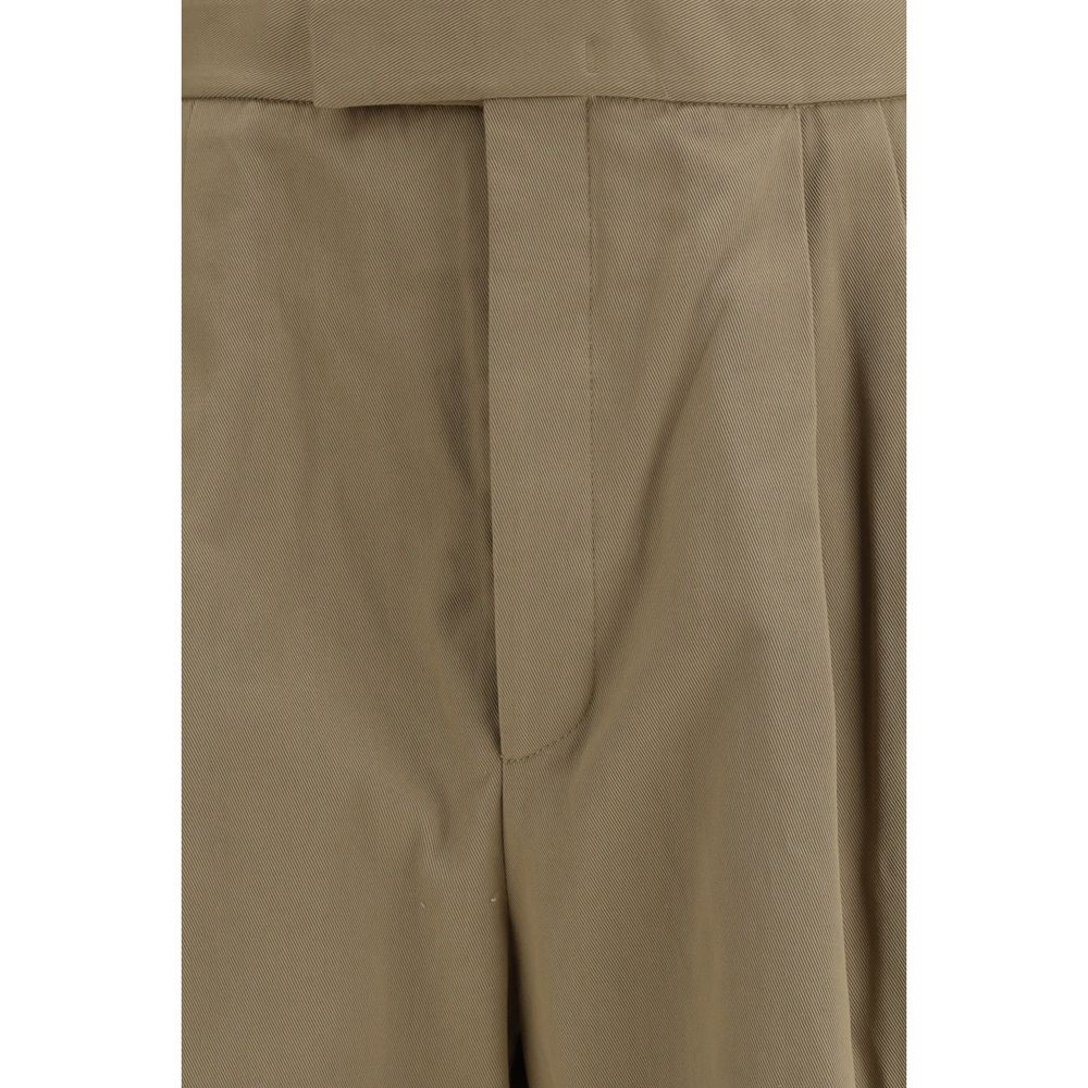 Pantalon Casual Beige en Coton Thom Browne
