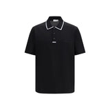 Polo Ferragamo en coton noir