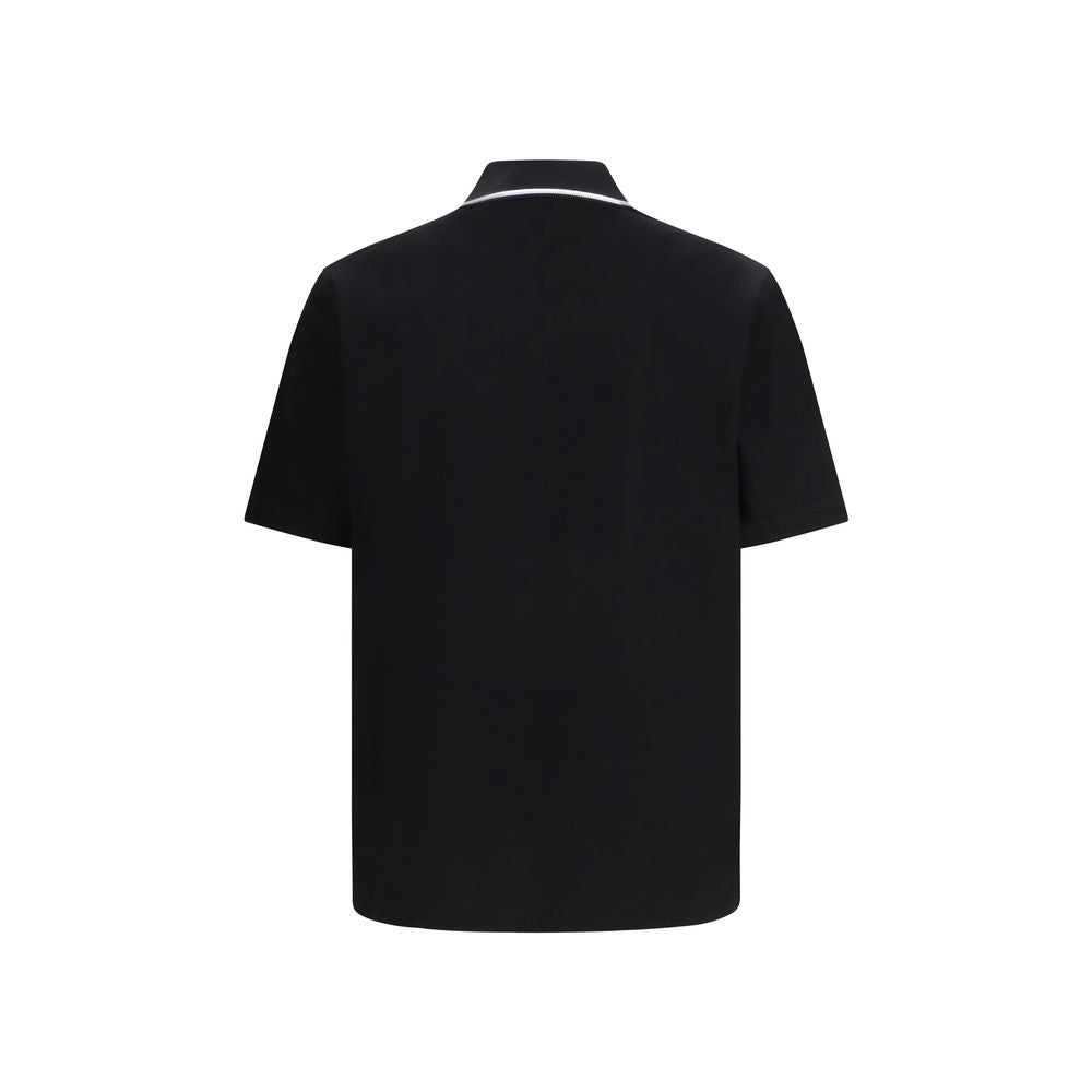 Polo Ferragamo en coton noir