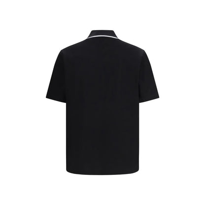 Polo Ferragamo en coton noir