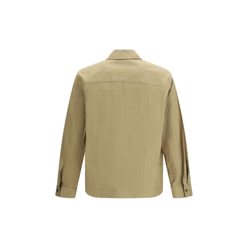 Vestes et manteau en coton beige Burberry