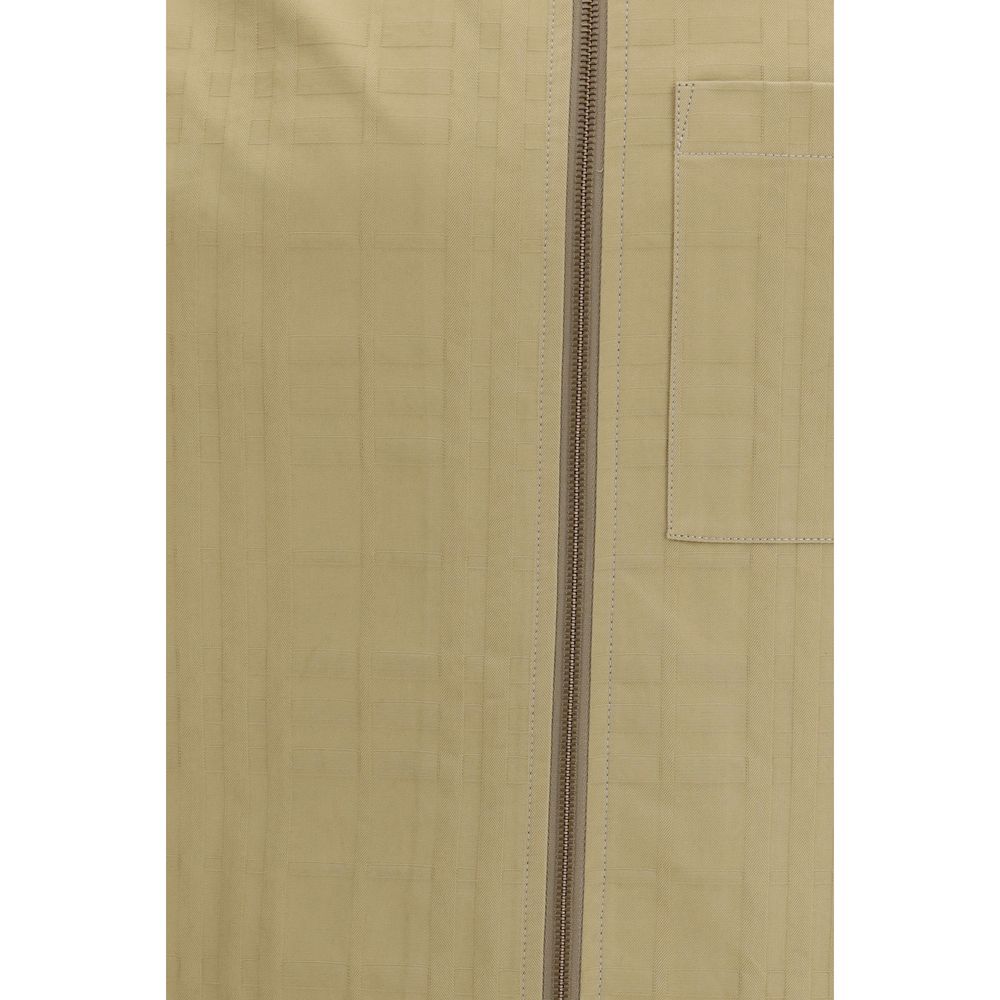 Vestes et manteau en coton beige Burberry