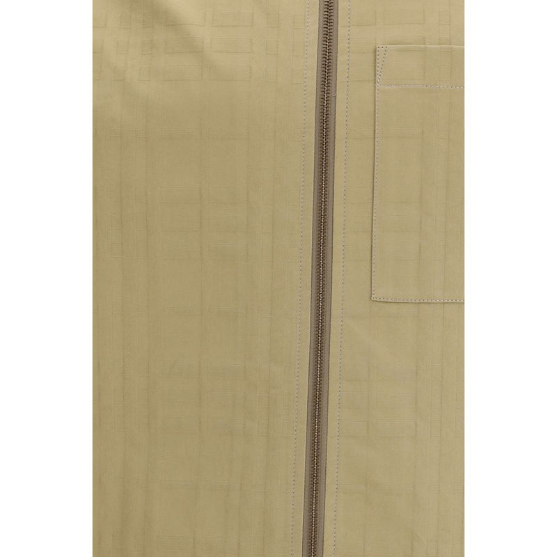 Vestes et manteau en coton beige Burberry