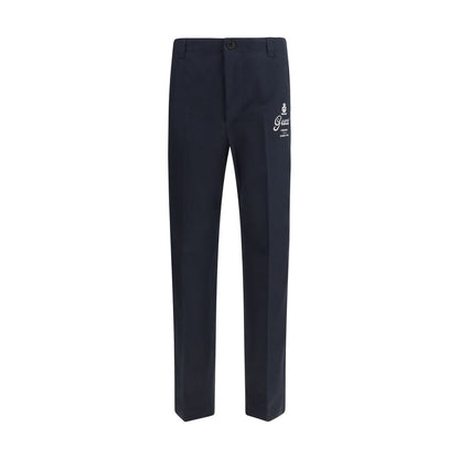 Gucci blauwe katoenen casual broek