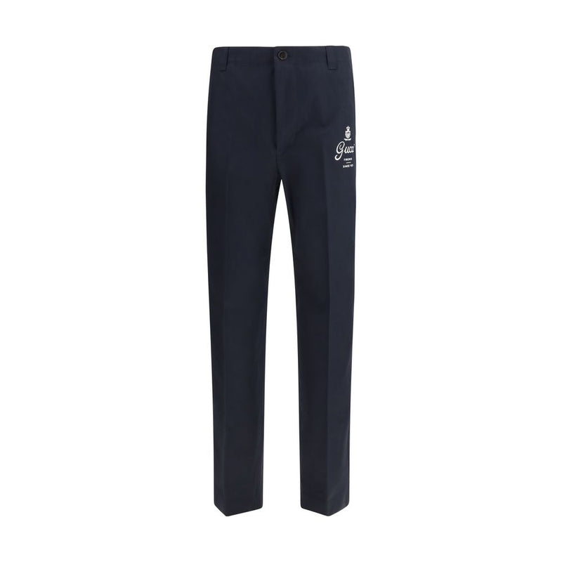 Gucci blauwe katoenen casual broek