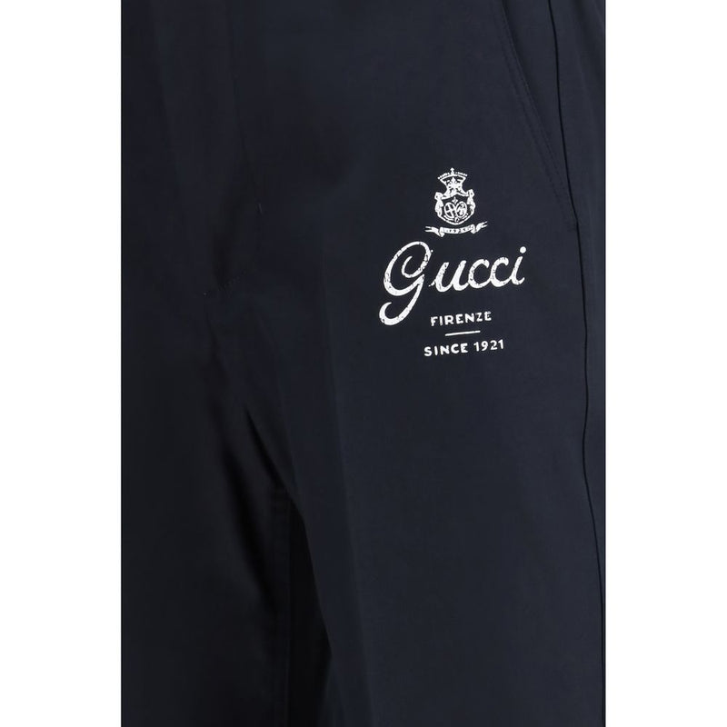 Gucci blauwe katoenen casual broek