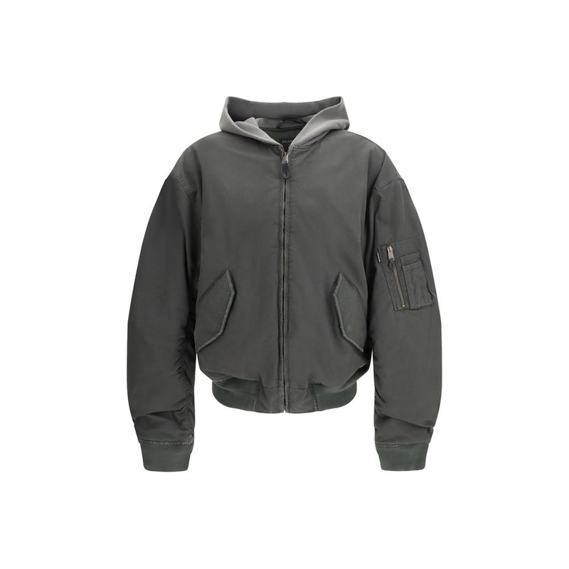 Bomber en coton gris Balenciaga